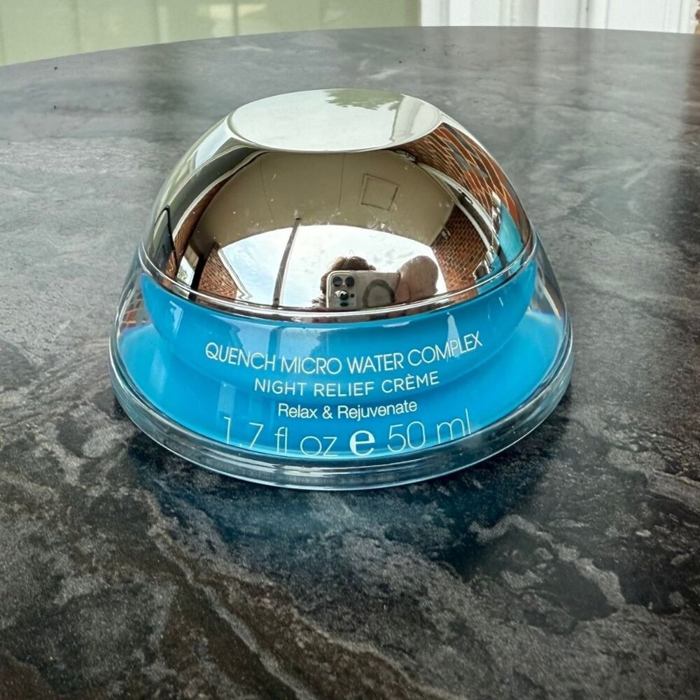 Quench Night Relief Creme Micro Water Complex Full Size Hydrating 1.7 Fl Oz